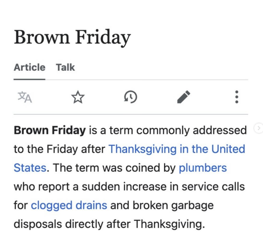 wiki - brown friday