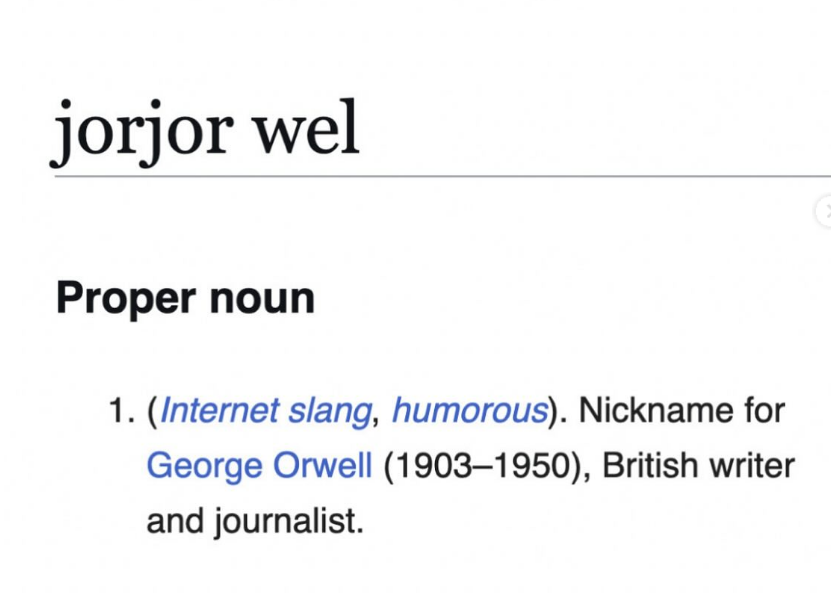 wiki - jorjor wel
