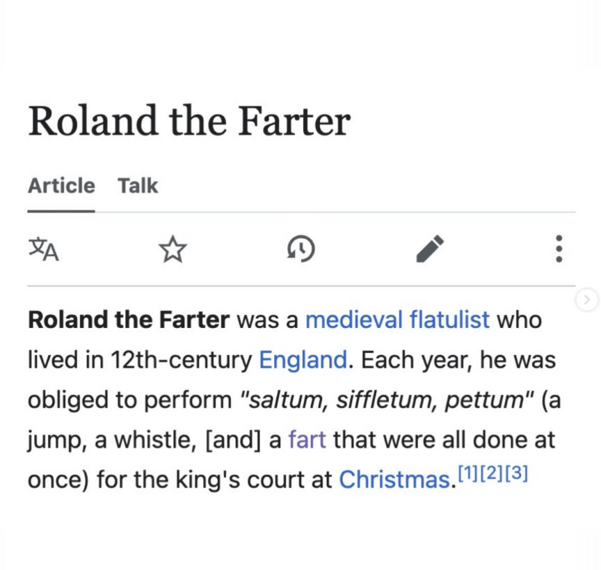 wiki - roland the farter
